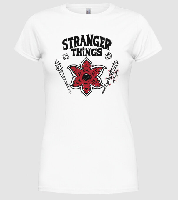 stranger things demogorgon head2 model alb pe tricou