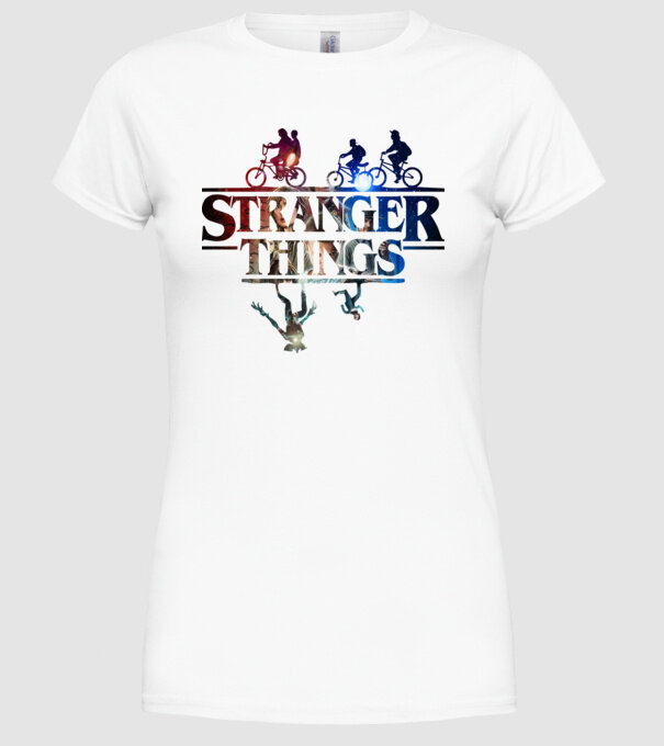 stranger things quote poster2 model alb pe tricou