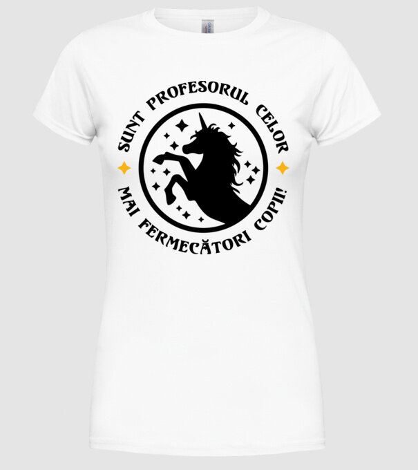 Sunt profesorul celor mai fermecători copii model alb pe tricou