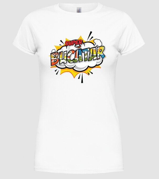 Super Bucătar model alb pe tricou