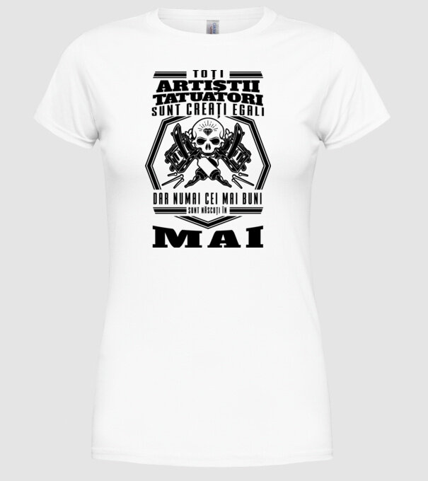 Toți artiștii tatuatori sunt creați egali mai model alb pe tricou