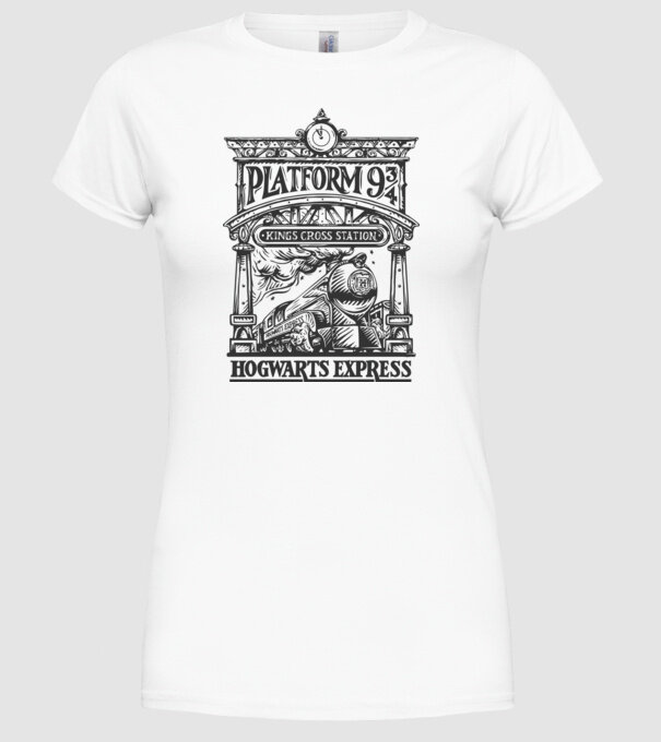 Trenuri model alb pe tricou