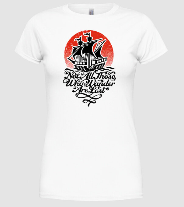 Vapoare model alb pe tricou