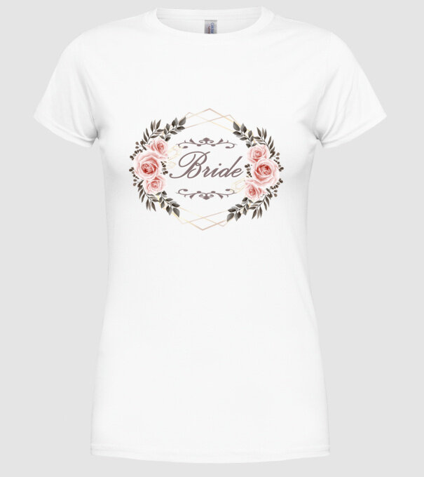 Vintage Bride model alb pe tricou