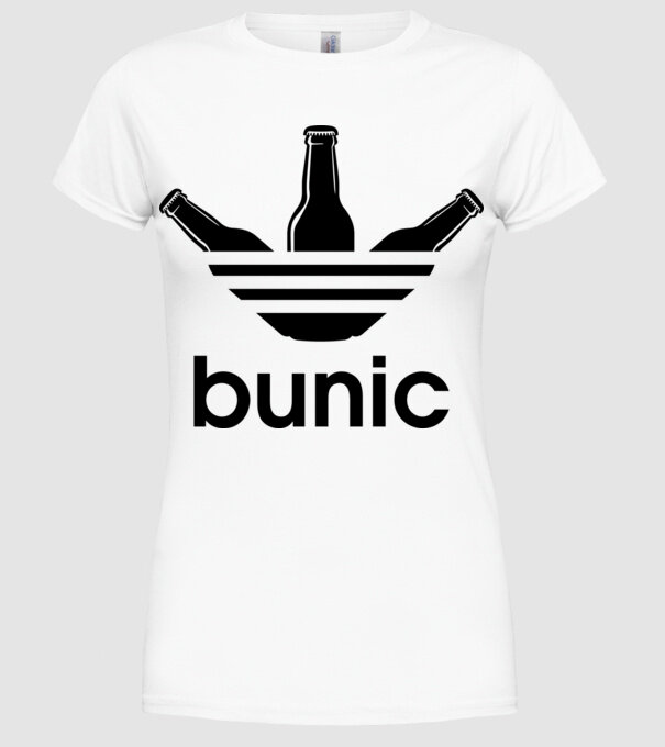 Bunicdidas model alb pe tricou
