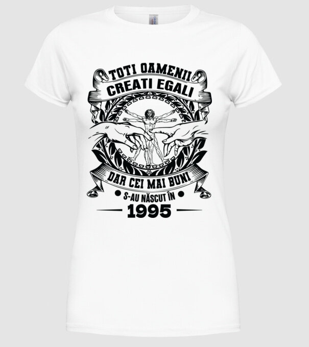 Da Vinci 30 1995 model alb pe tricou