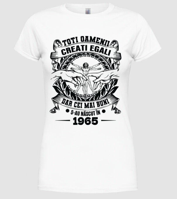 Da Vinci 60 1965 model alb pe tricou