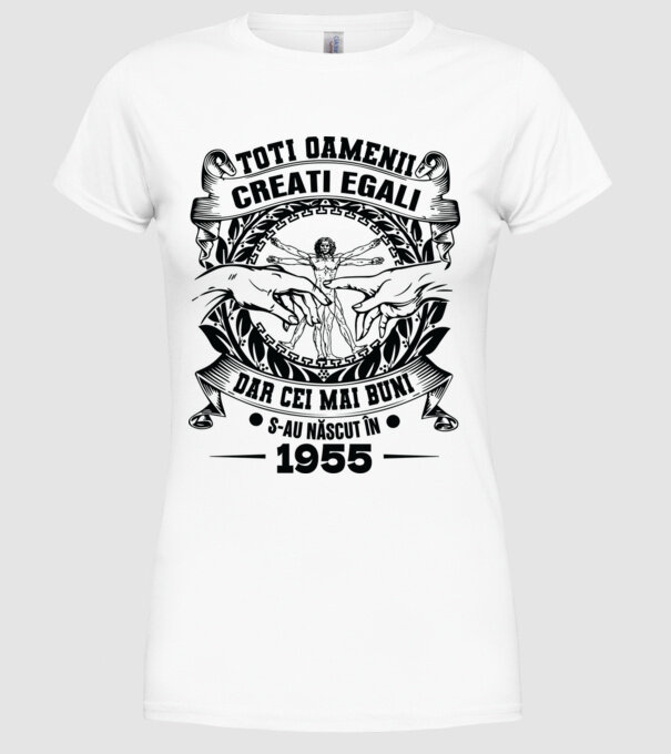 Da Vinci 70 1955 model alb pe tricou