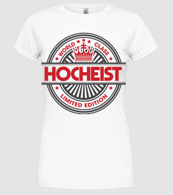 hocheist model alb pe tricou