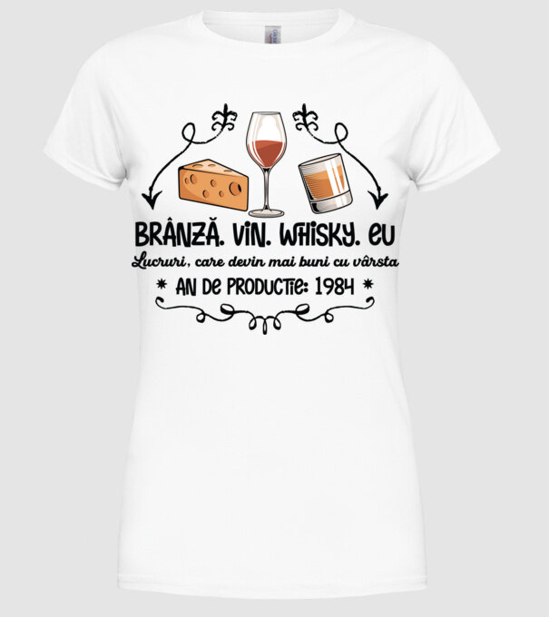 Lucruri, care devin mai buni cu vârsta 1984 40 de ani model alb pe tricou