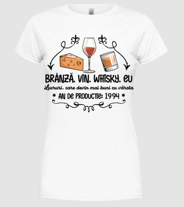 Lucruri, care devin mai buni cu vârsta 1994 30 de ani model alb pe tricou
