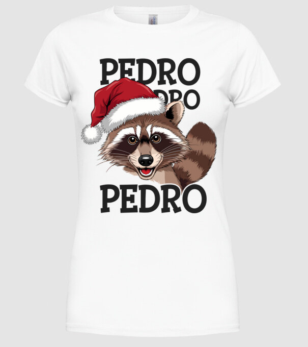 Pedro pedro xmas model alb pe tricou