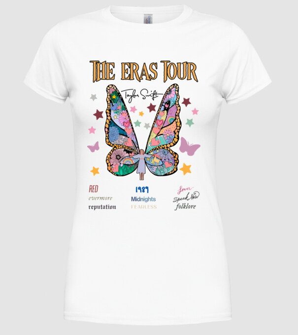 Taylor Swift eras fairy model alb pe tricou
