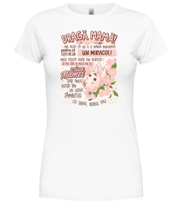  model  pe tricou