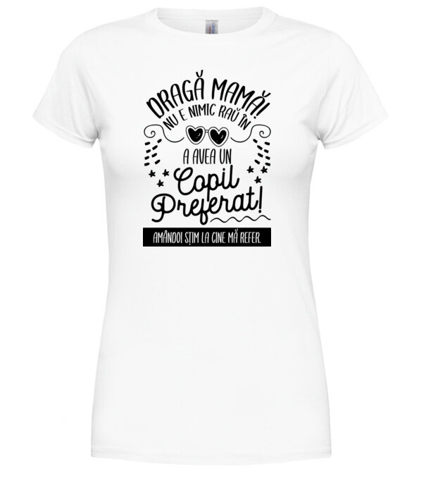  model  pe tricou