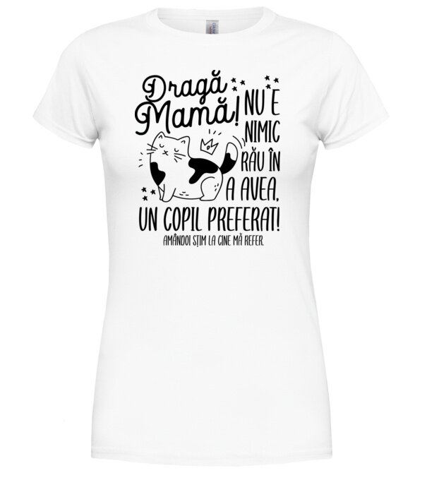  model  pe tricou