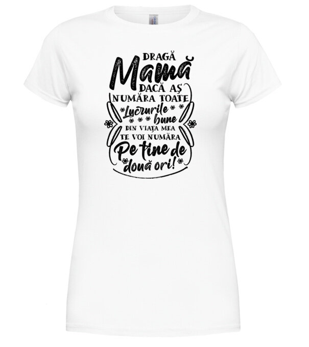  model  pe tricou