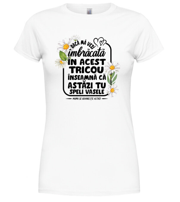  model  pe tricou