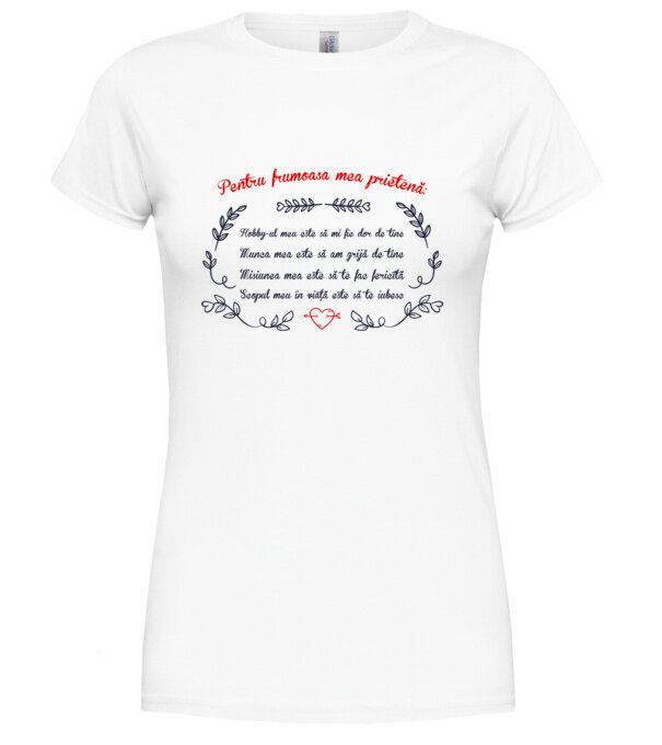  model  pe tricou