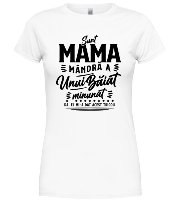  model  pe tricou