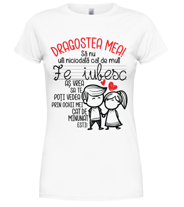  model  pe tricou