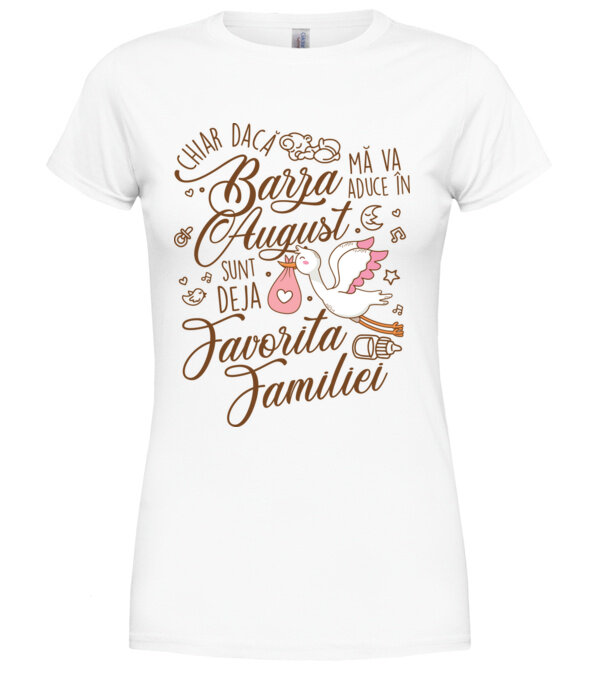  model  pe tricou