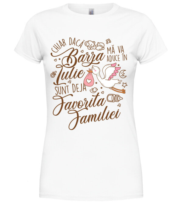  model  pe tricou