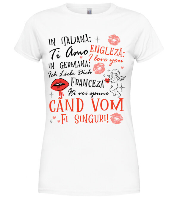  model  pe tricou