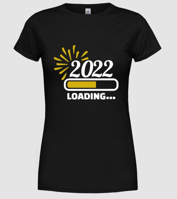 2022 loading model negru pe tricou