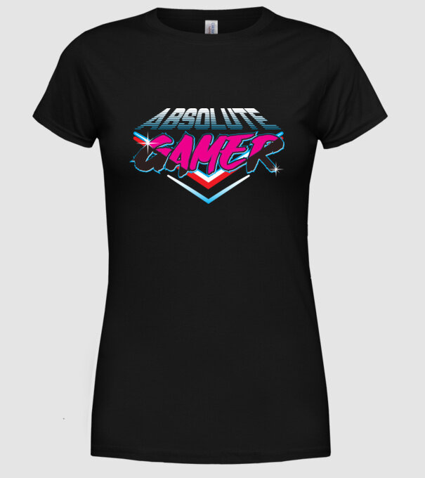 Absolute Gamer model negru pe tricou