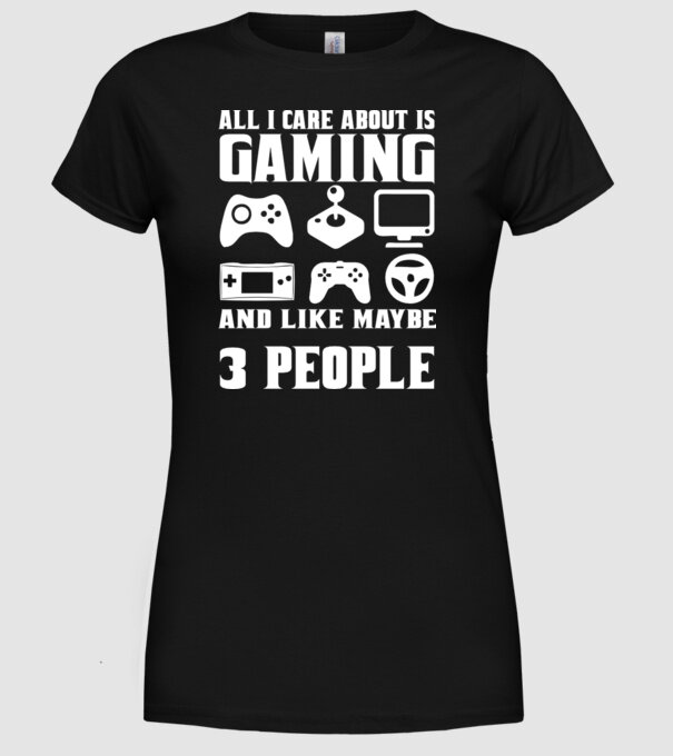 All i care about... model negru pe tricou