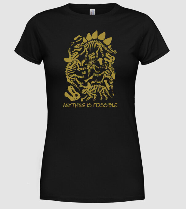 Anything is possible model negru pe tricou