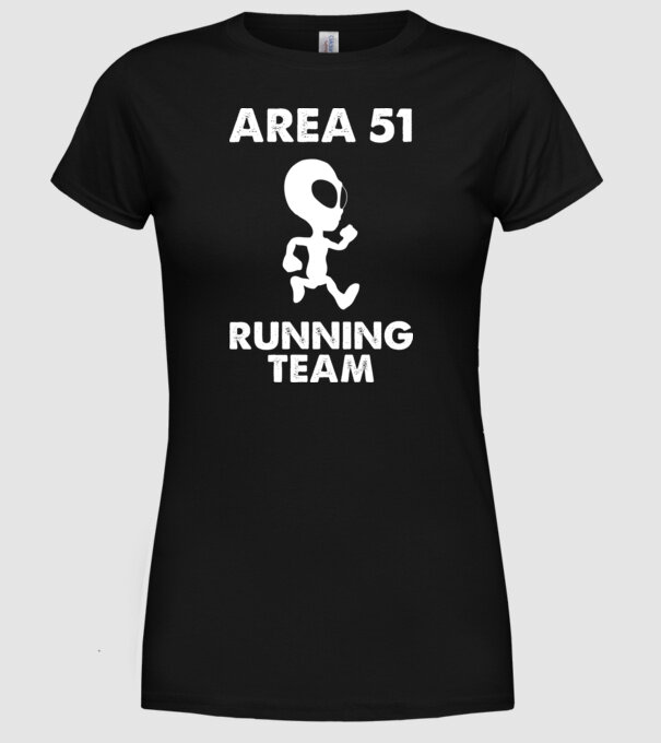 area51 running team model negru pe tricou