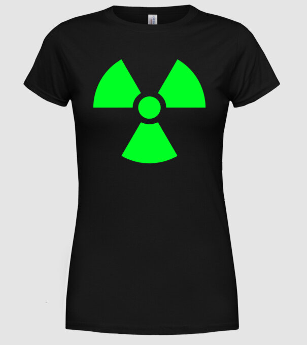 Atom model negru pe tricou