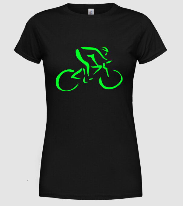 Bicikli model negru pe tricou