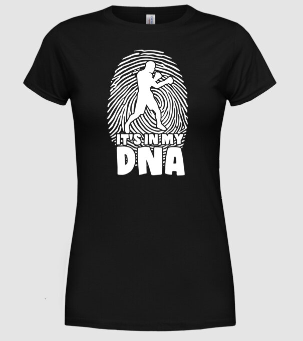 Boxer DNA model negru pe tricou