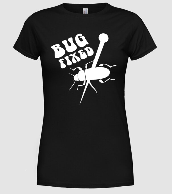 Bug fixed model negru pe tricou