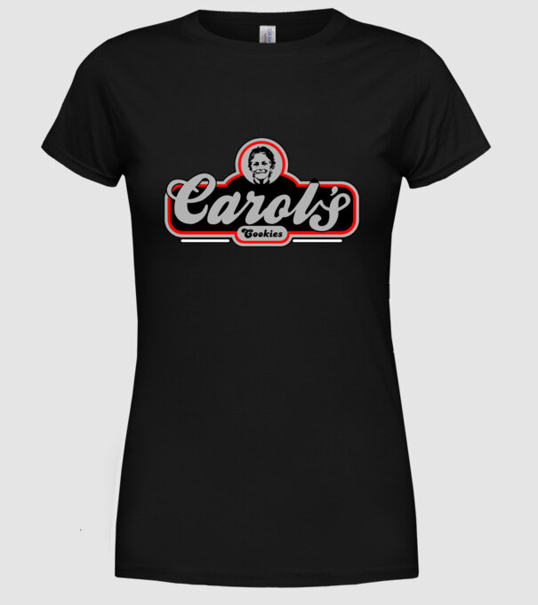 Carols cookies model negru pe tricou