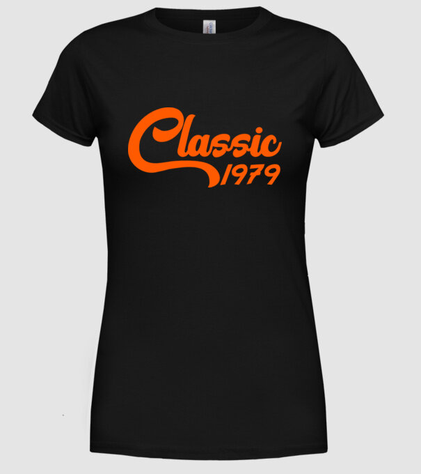 Classic 1979 model negru pe tricou