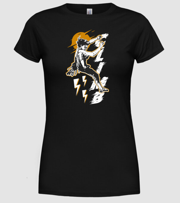 CLIMB retro model negru pe tricou