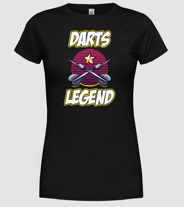 Darts legend model negru pe tricou