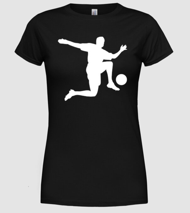Fotbal 3 model negru pe tricou