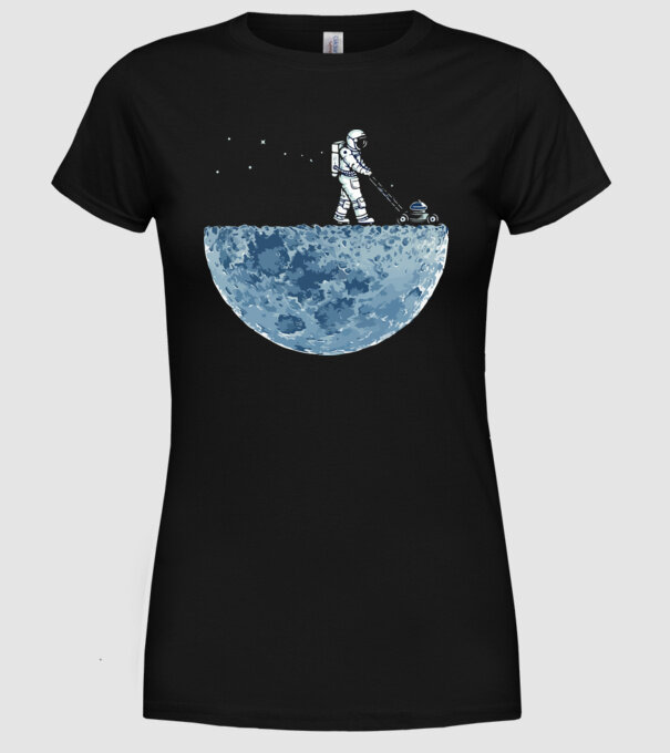 Funny astrounaut model negru pe tricou