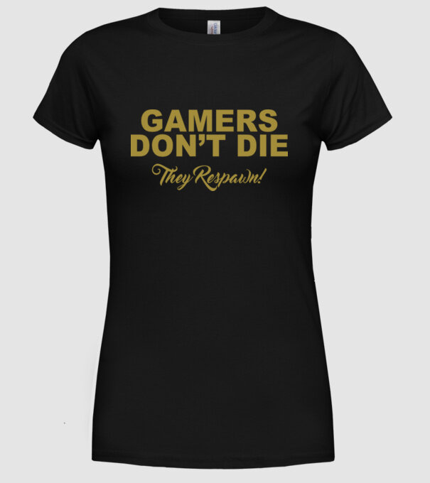 'Gamers don''t lie' model negru pe tricou