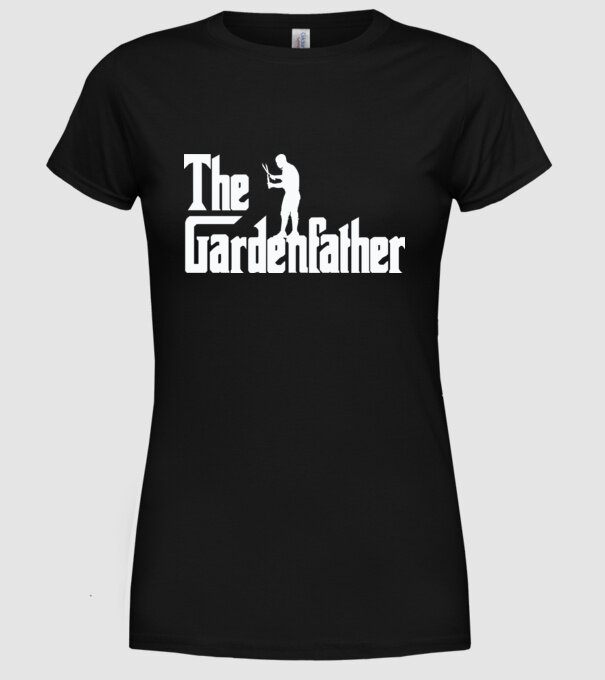 The Gardenfather model negru pe tricou
