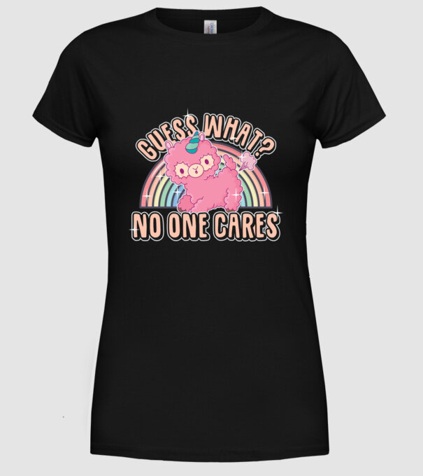 Guess what lama model negru pe tricou