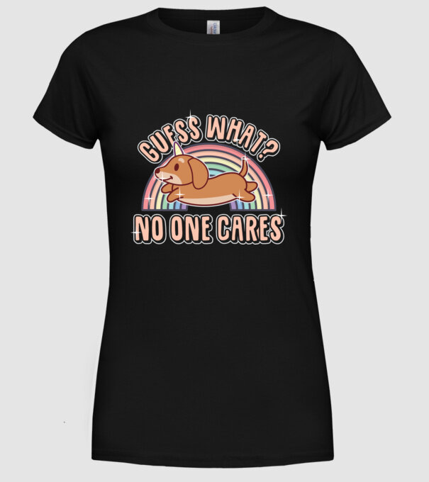 Guess what teckel model negru pe tricou