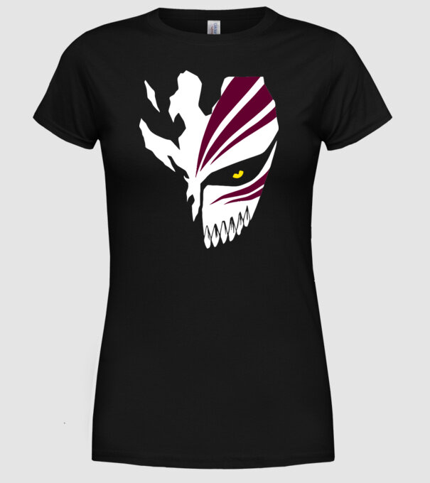 Ichigo Hollow Mask model negru pe tricou