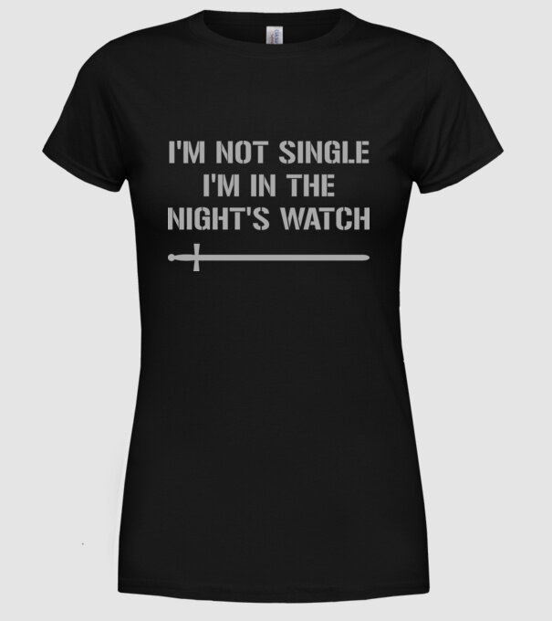 Im not single...! model negru pe tricou
