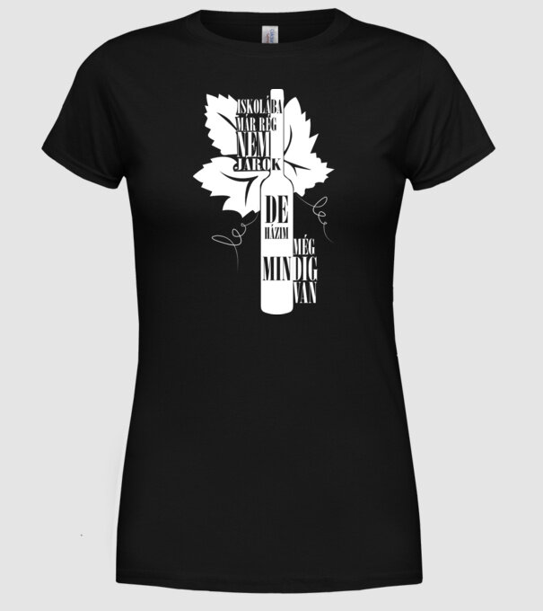 Nu mai merg la școală, dar tot am temă de casă model negru pe tricou